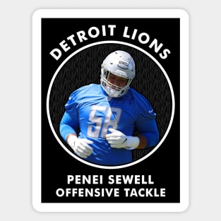 PENEI SEWELL - OT - DETROIT LIONS Magnet